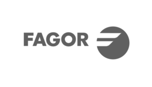 Logo Fagor escala de grises